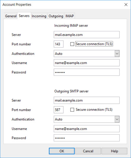 Setup ICA.NET email account on your Opera Mail Step 7